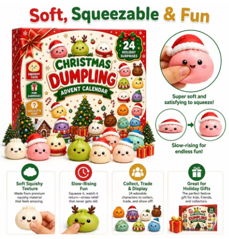 Christmas Squishy Advent Calendar: 24 Days of Surprises